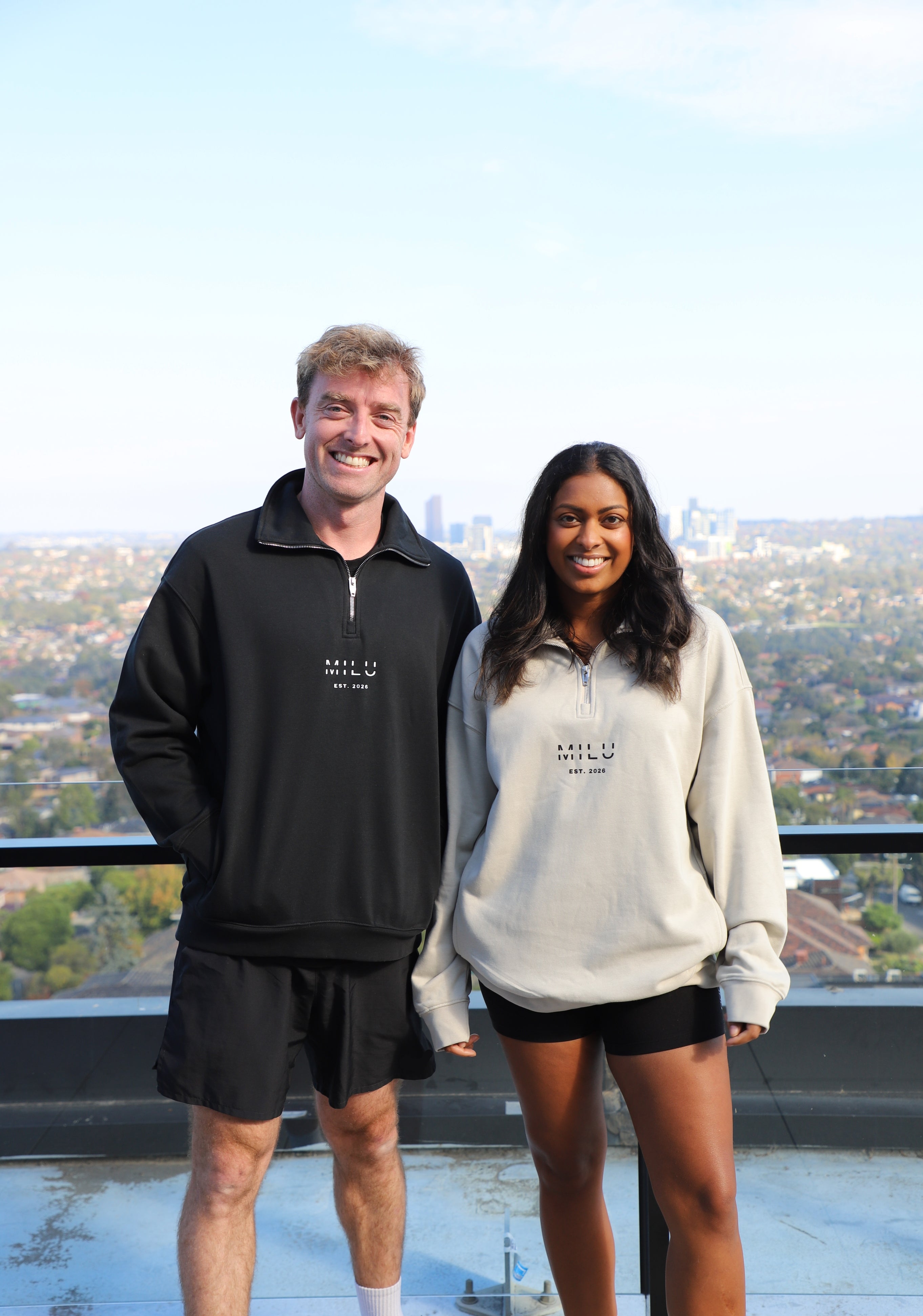 1/4 ZIP SWEATSHIRT - MILU Clothing
