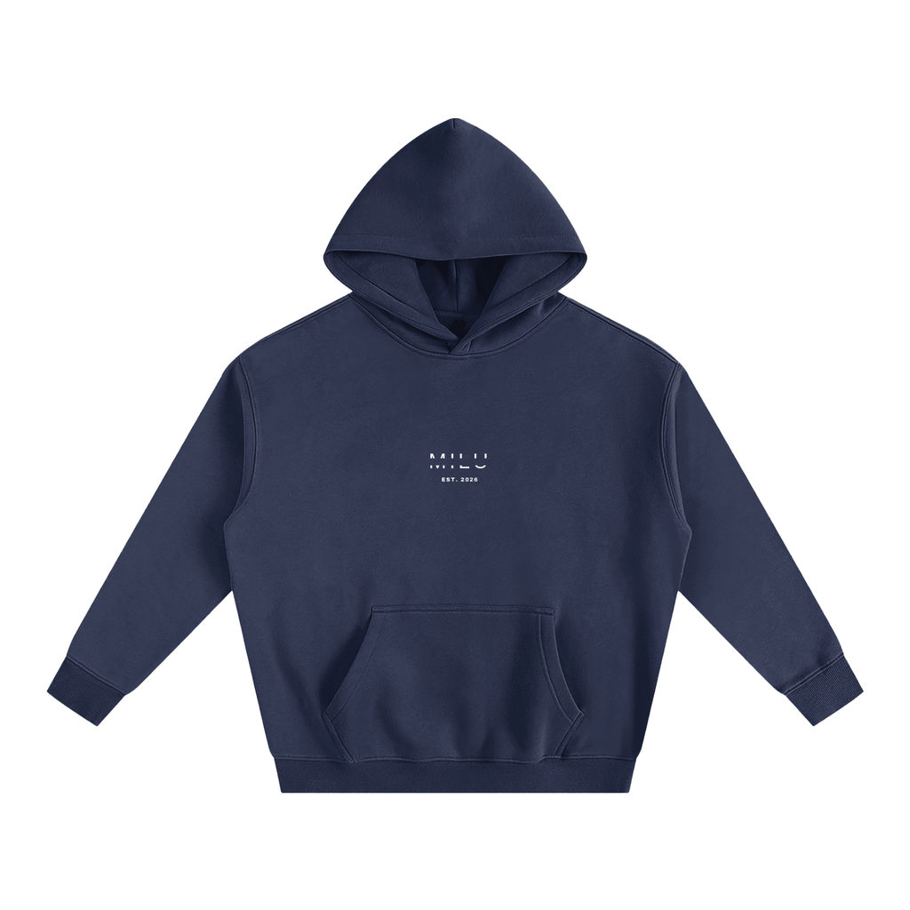 Back to Basics Unisex Hoodie - Navy Blue - MILU Clothing
