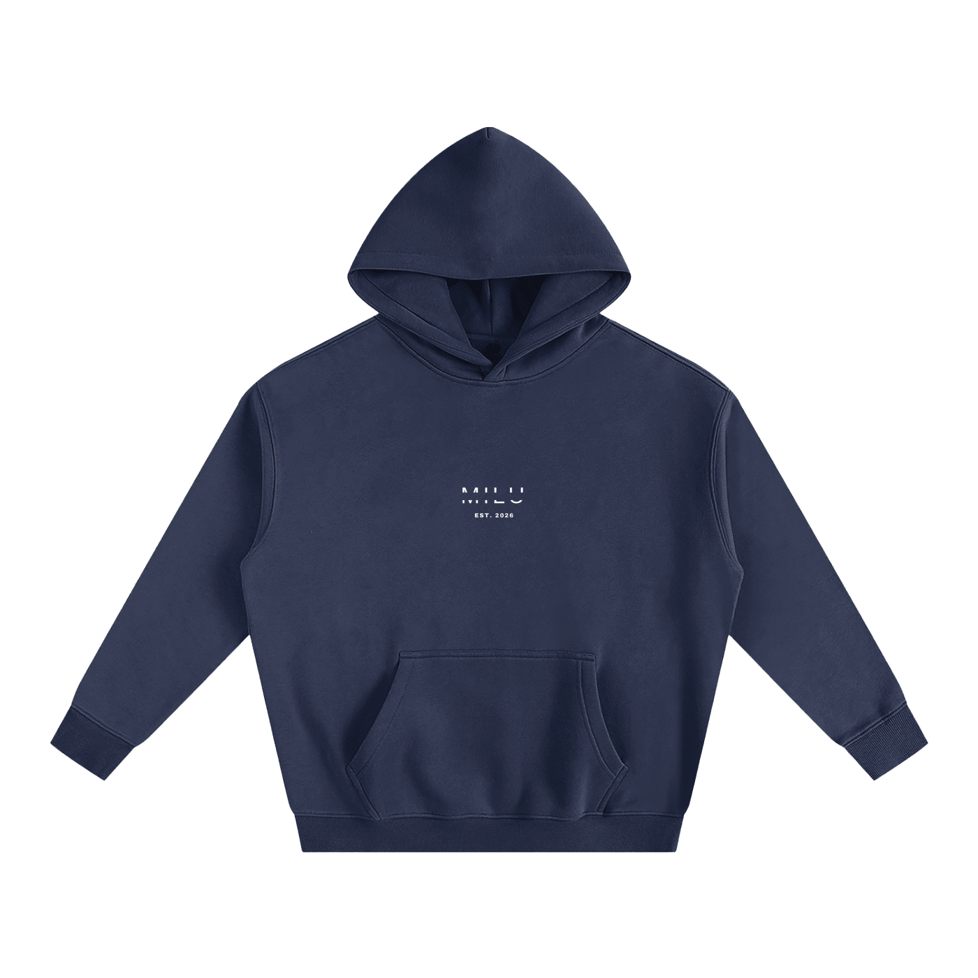 Back to Basics Unisex Hoodie - Navy Blue - MILU Clothing