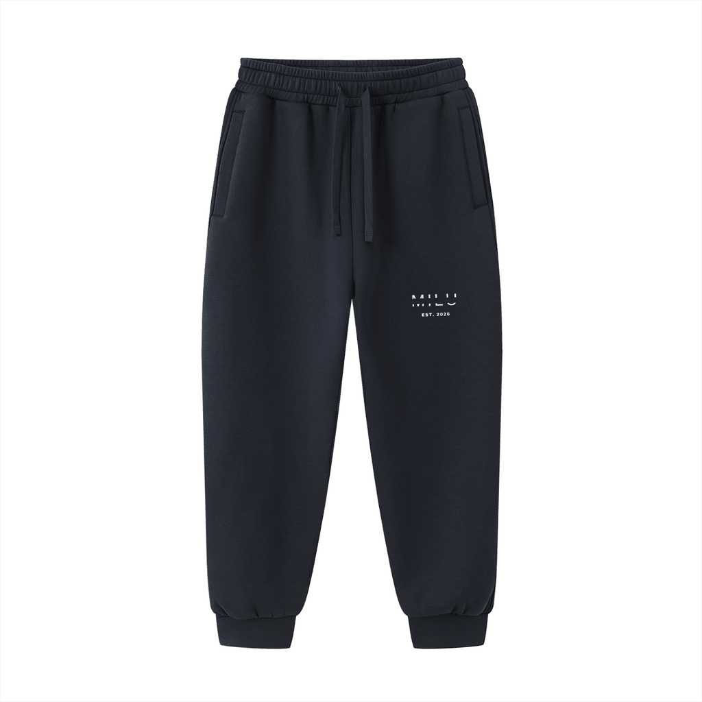 Back to Basics Unisex Tracksuit Pants - Navy Blue - MILU Clothing