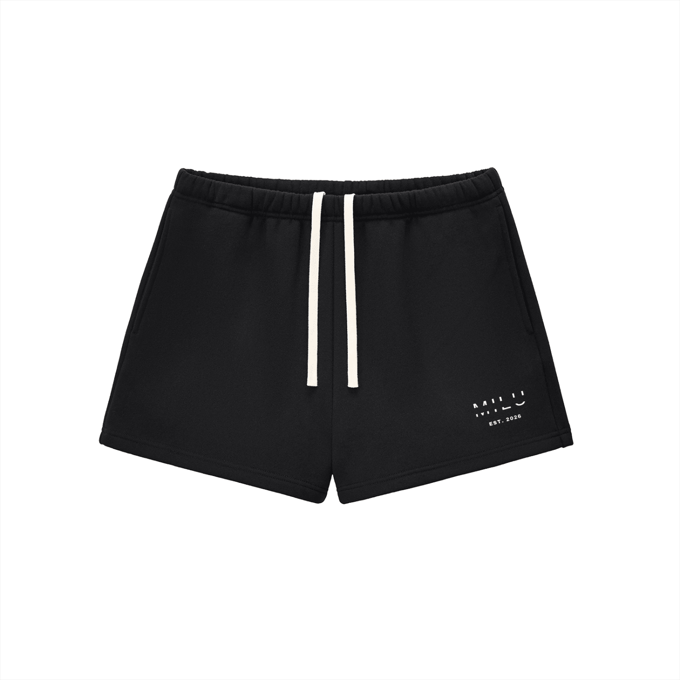 Back to Basics Women's Fleece Shorts - Black - MILU Clothing