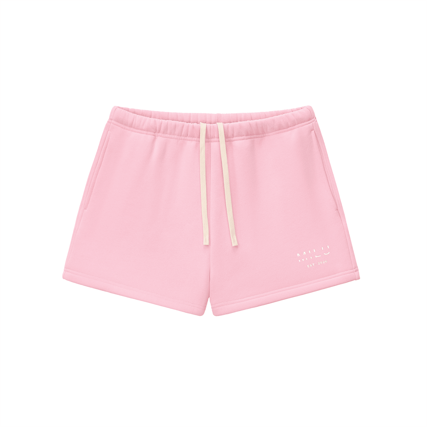 Back to Basics Women's Fleece Shorts - Pink - MILU Clothing