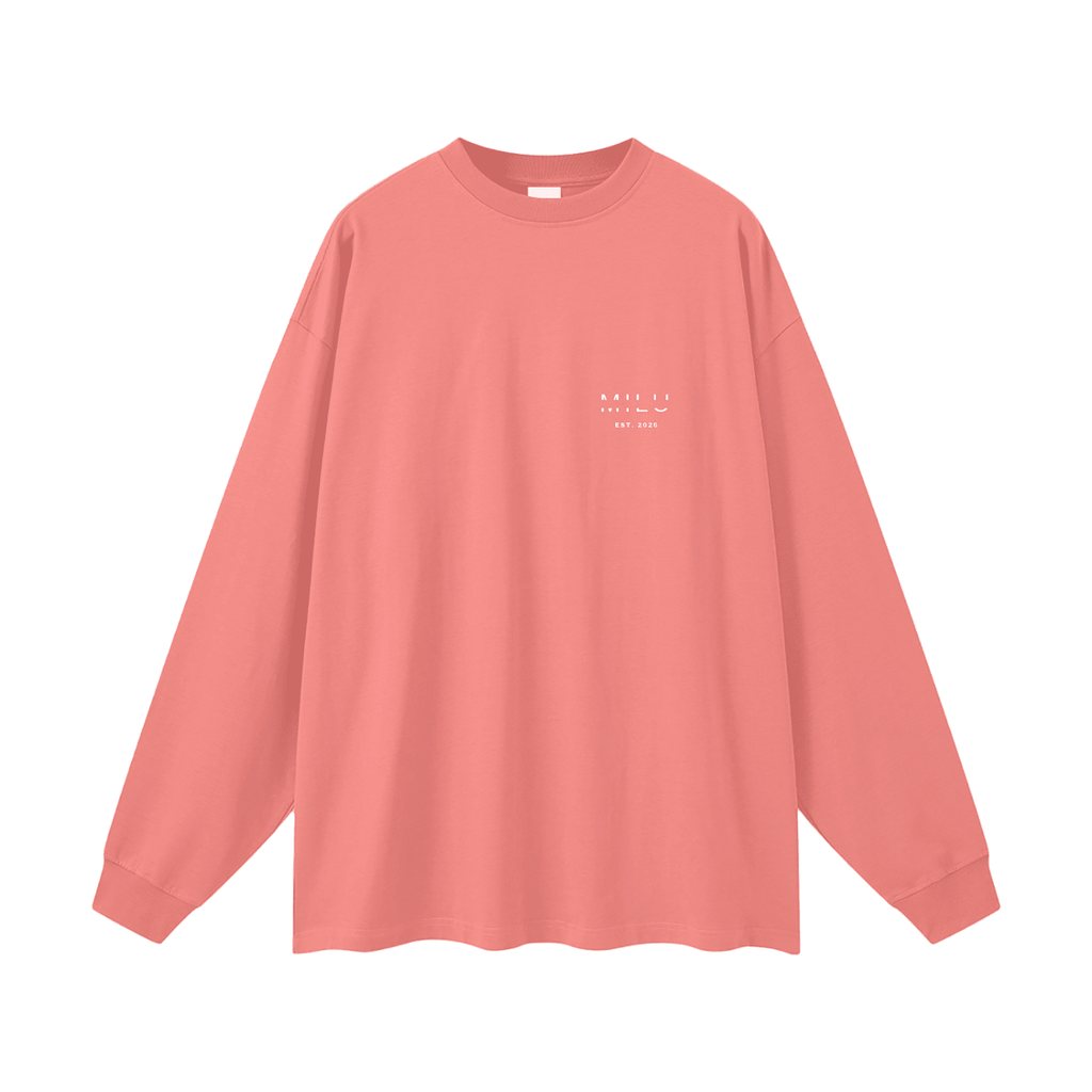 Back to Basics Unisex Long Sleeve Tee - Watermelon - MILU Clothing
