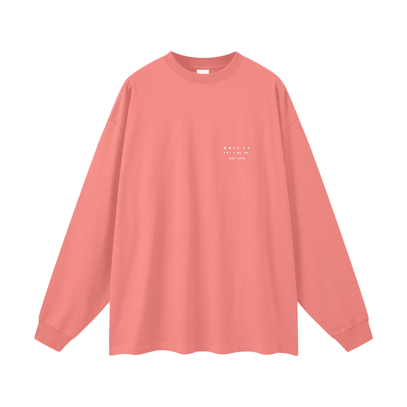 Back to Basics Unisex Long Sleeve Tee - Watermelon - MILU Clothing