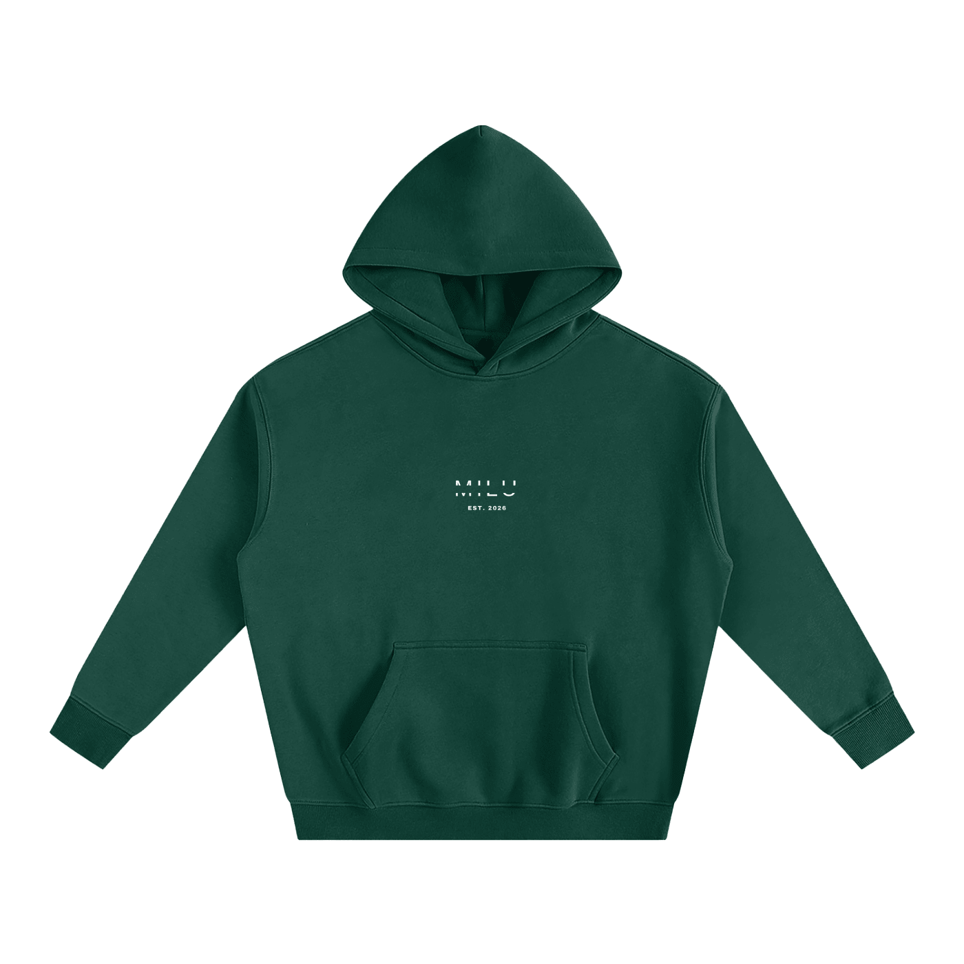 Back to Basics Unisex Hoodie - Green - MILU Clothing