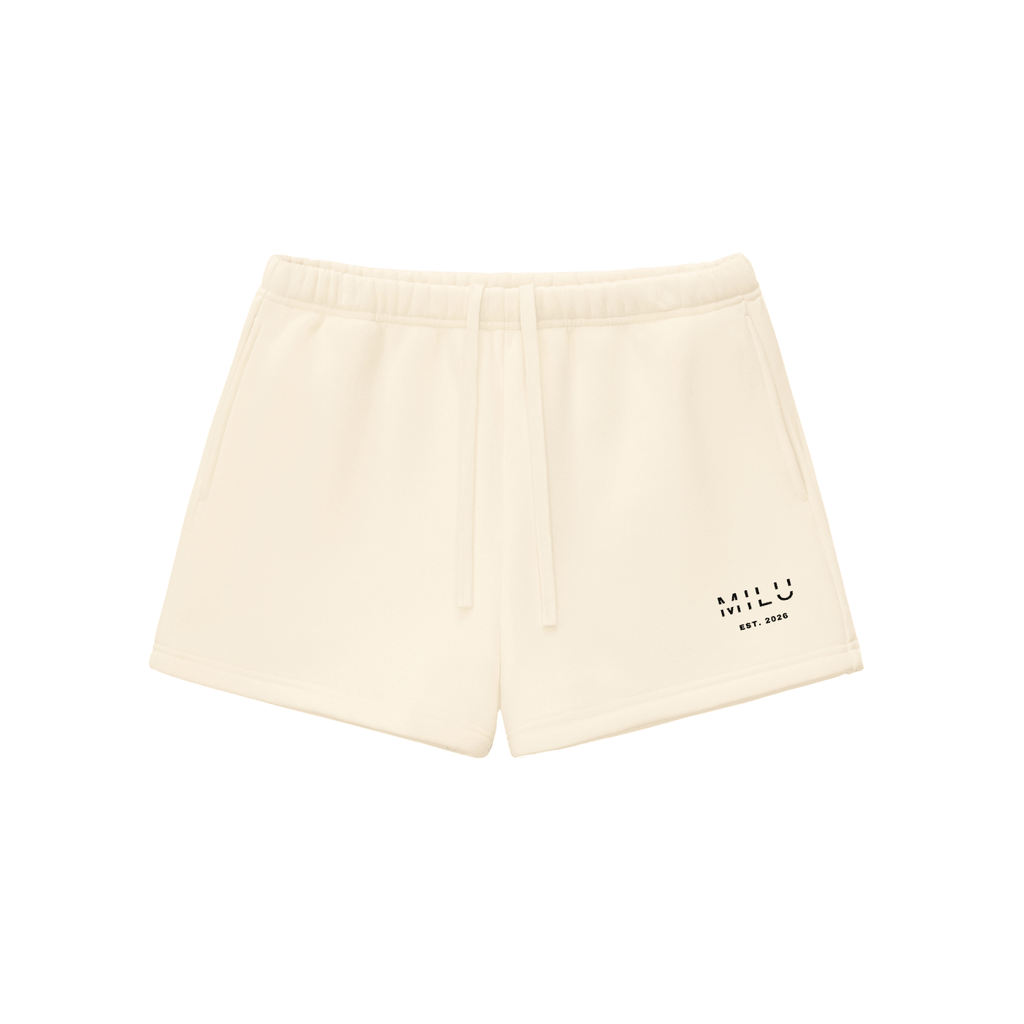 Back to Basics Women's Fleece Shorts - Apricot - MILU Clothing