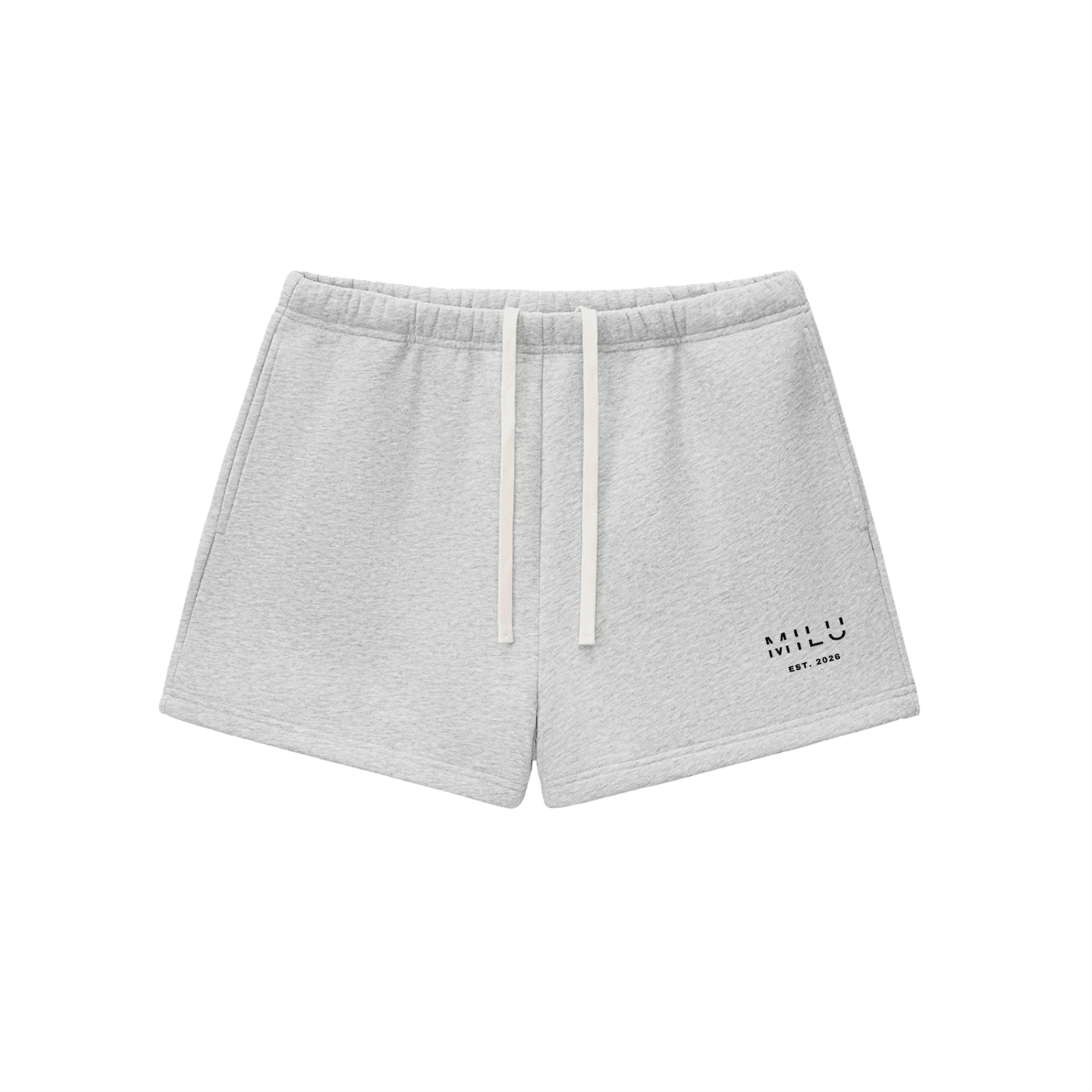Back to Basics Women's Fleece Shorts - Grey - MILU Clothing