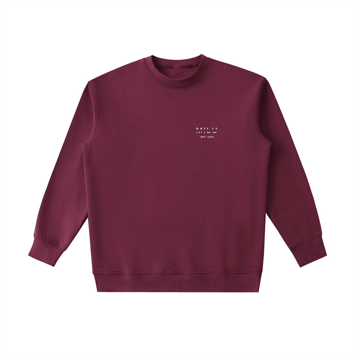 Back to Basics Unisex Crewneck Sweatshirt - Maroon - MILU Clothing