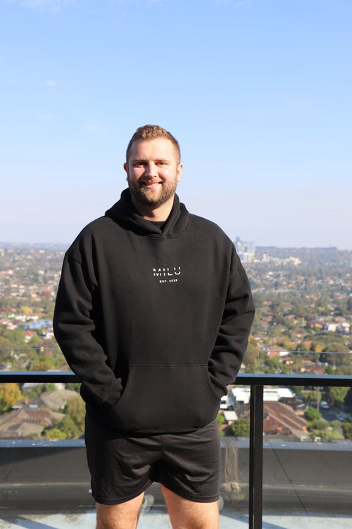 Back to Basics Unisex Hoodie - Black - MILU Clothing
