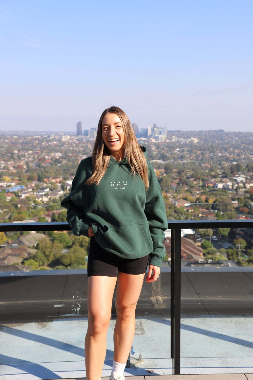 Back to Basics Unisex Hoodie - Green - MILU Clothing