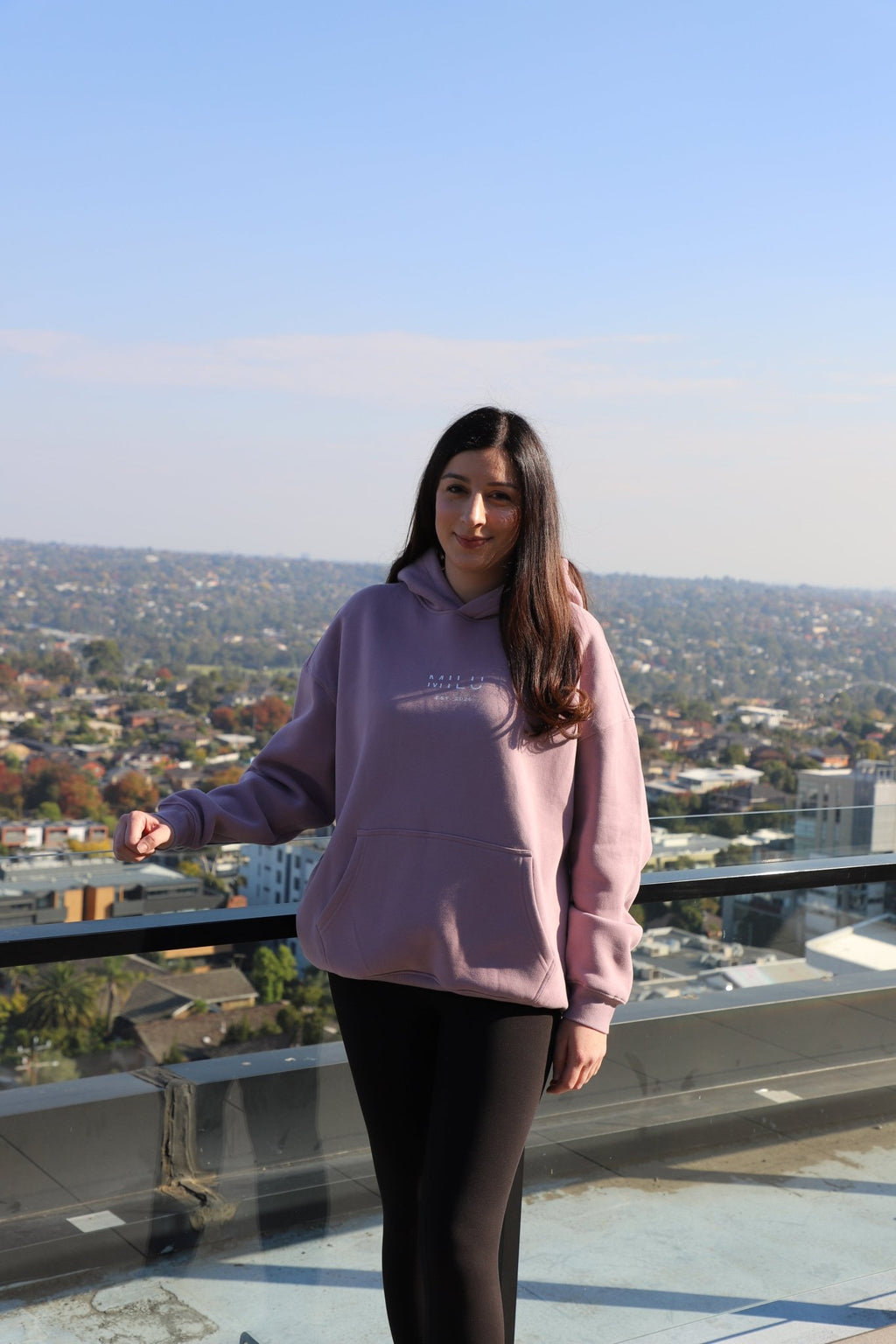 Back to Basics Unisex Hoodie - Purple - MILU Clothing