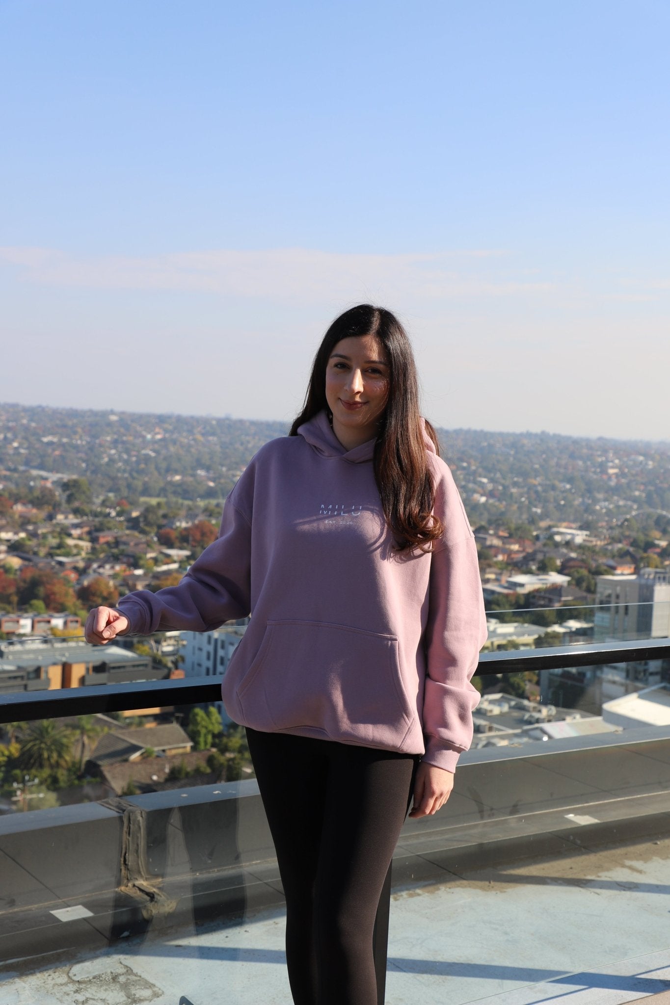 Back to Basics Unisex Hoodie - Purple - MILU Clothing
