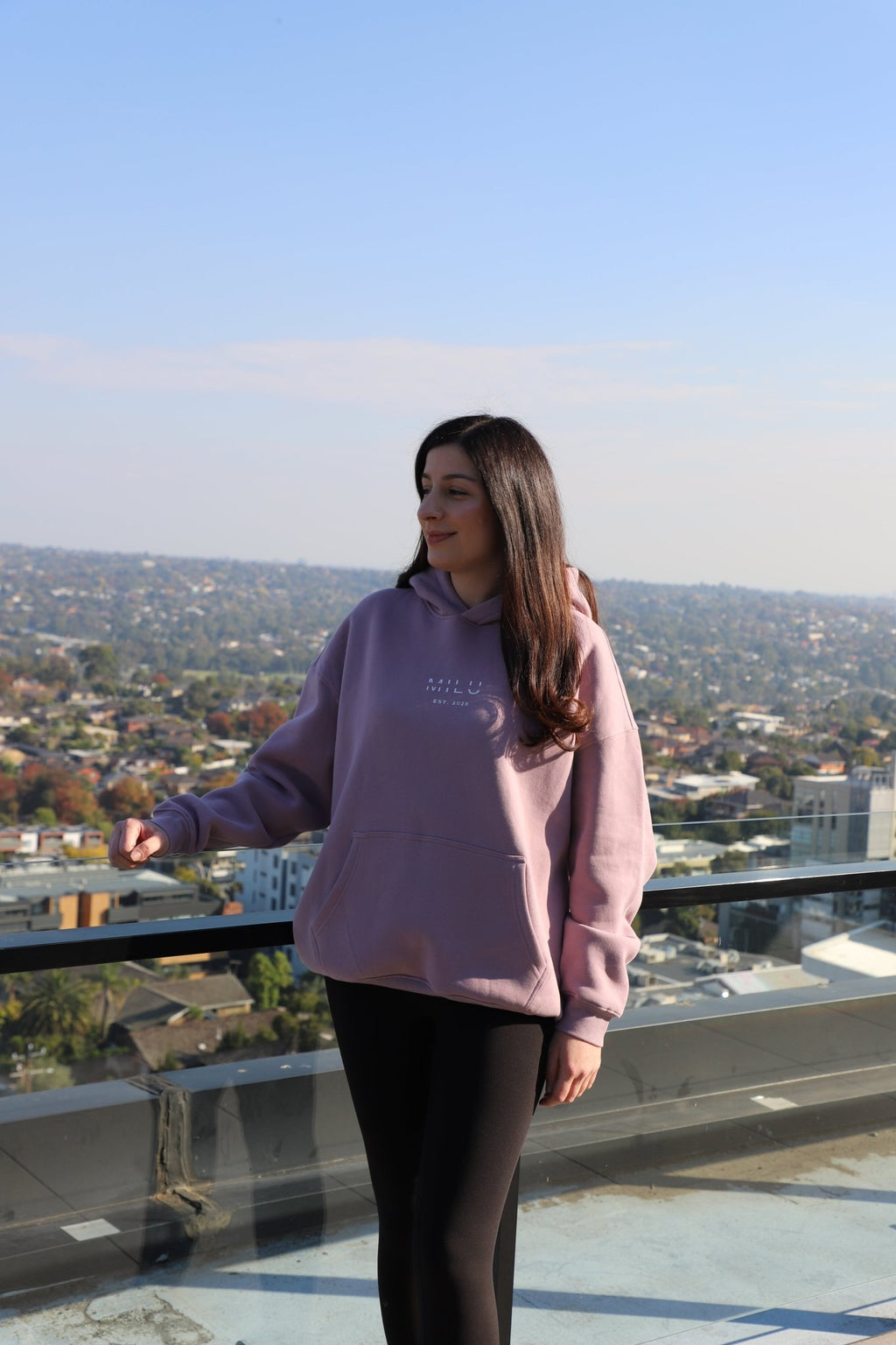 Back to Basics Unisex Hoodie - Purple - MILU Clothing