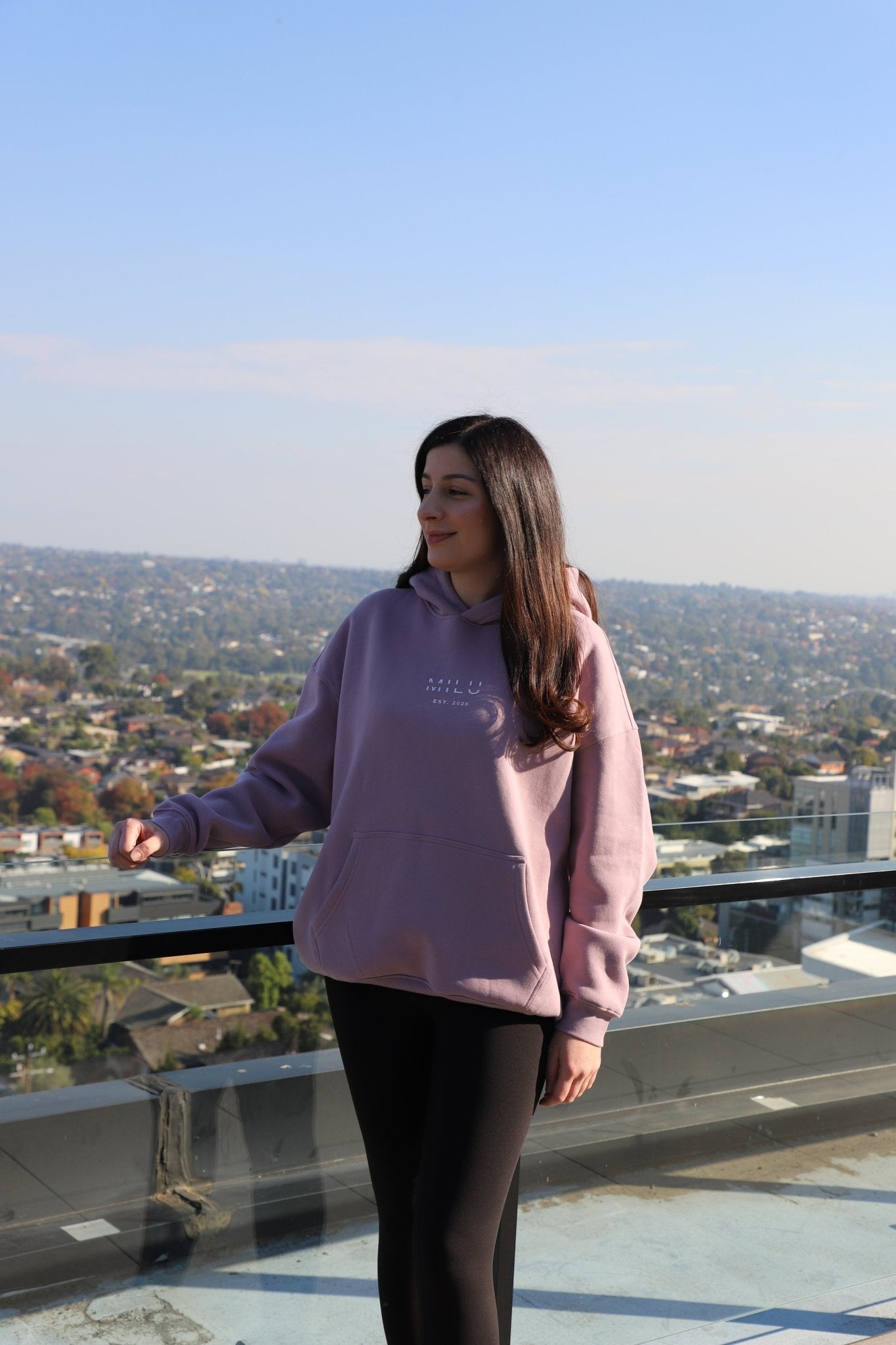 Back to Basics Unisex Hoodie - Purple - MILU Clothing