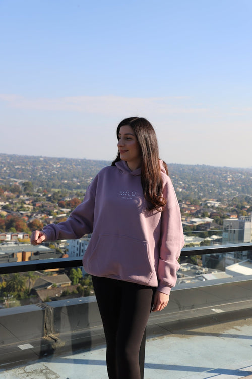 Back to Basics Unisex Hoodie - Purple - MILU Clothing