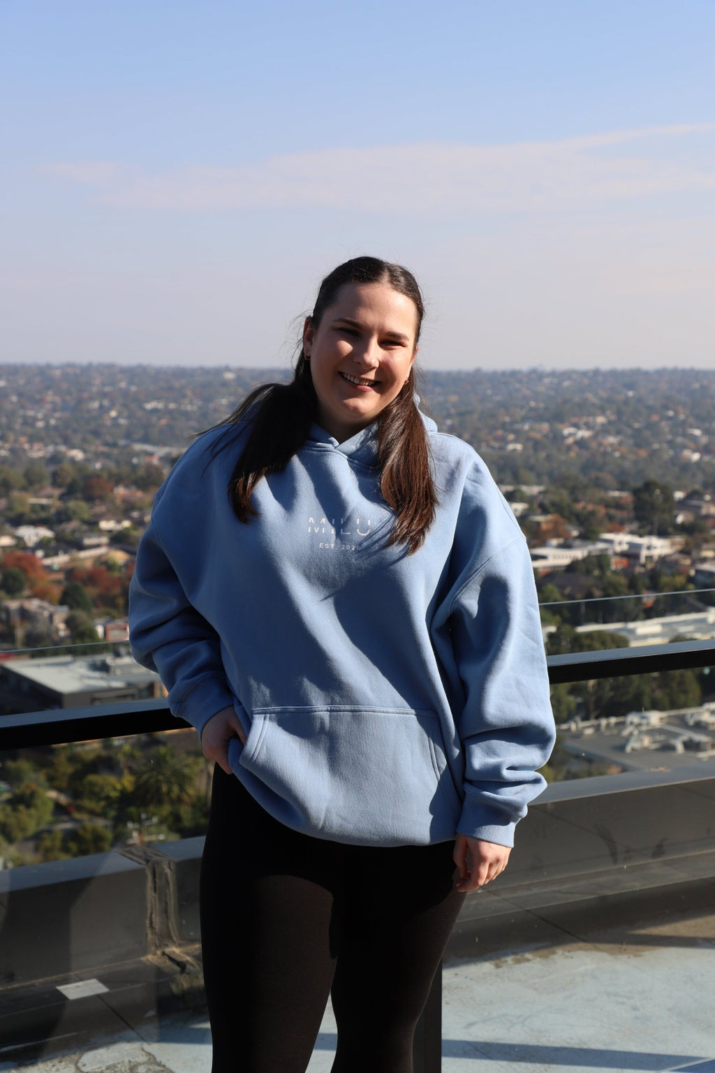Back to Basics Unisex Hoodie - Sky Blue - MILU Clothing