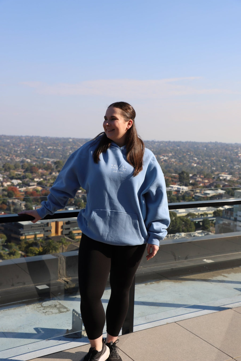 Back to Basics Unisex Hoodie - Sky Blue - MILU Clothing