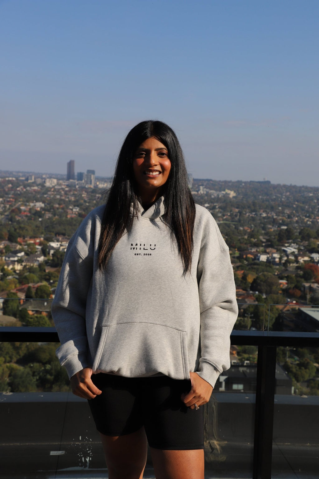 Back to Basics Unisex Hoodie - Grey - MILU Clothing
