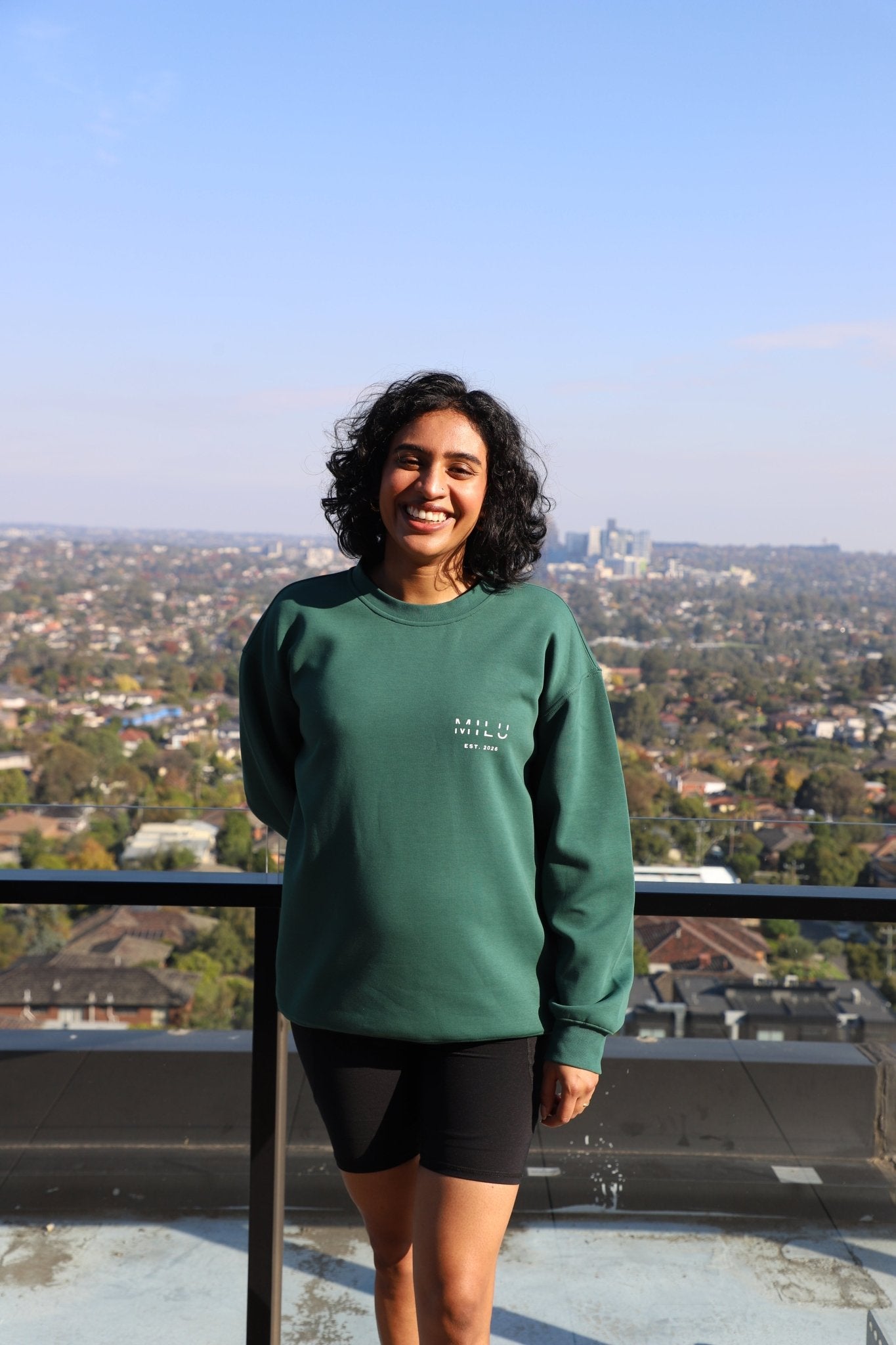 Back to Basics Unisex Crewneck Sweatshirt - Green - MILU Clothing