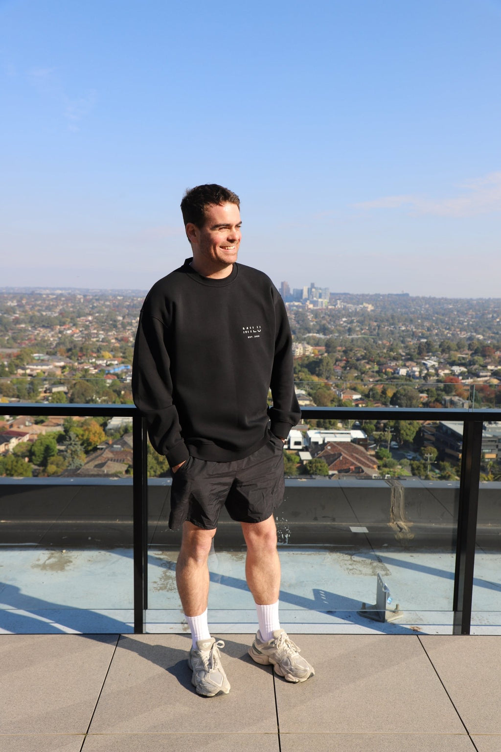 Back to Basics Unisex Crewneck Sweatshirt - Black - MILU Clothing