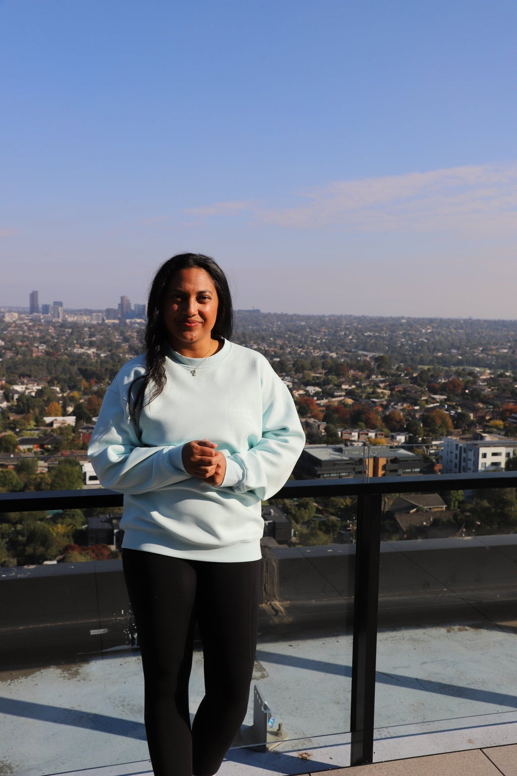 Back to Basics Unisex Crewneck Sweatshirt - Arctic Blue - MILU Clothing