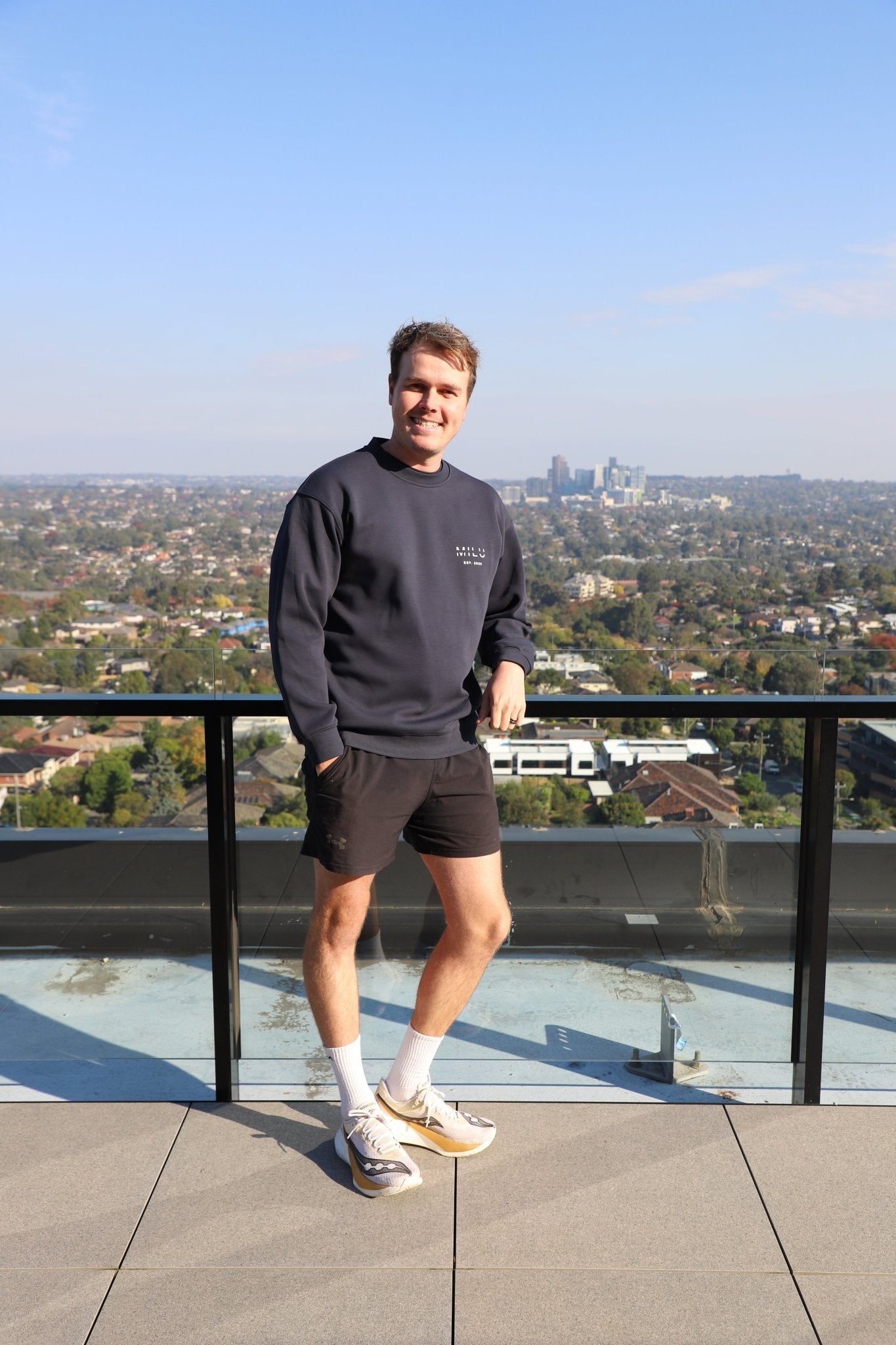 Back to Basics Unisex Crewneck Sweatshirt - Navy Blue - MILU Clothing