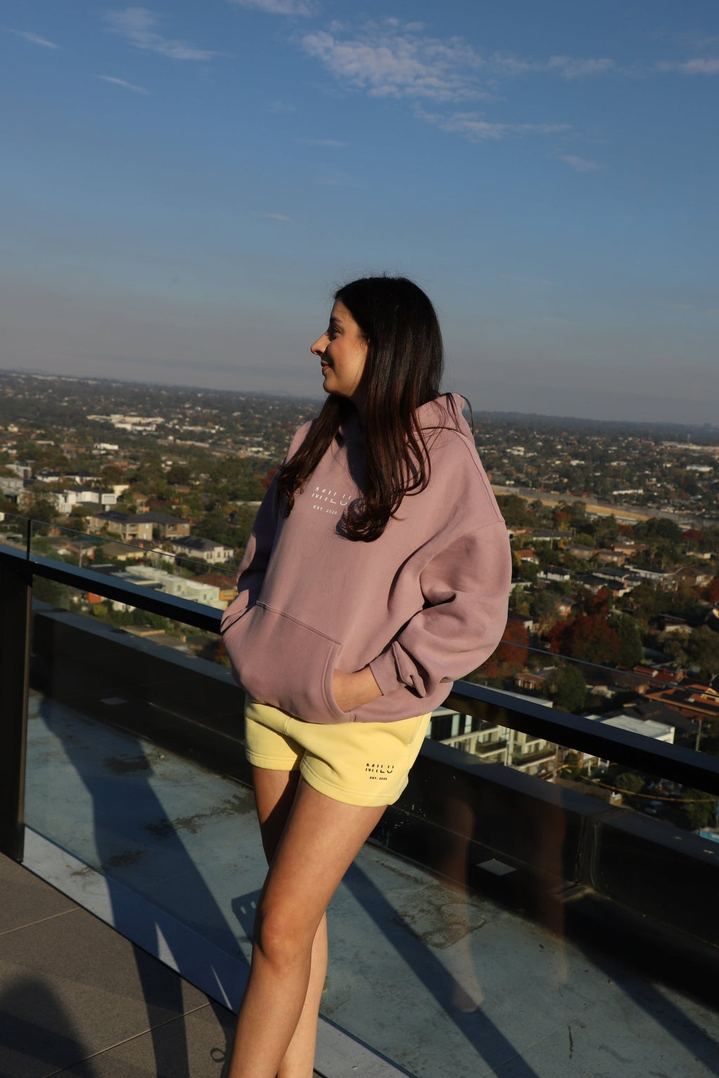 Back to Basics Women's Fleece Shorts - Yellow - MILU Clothing