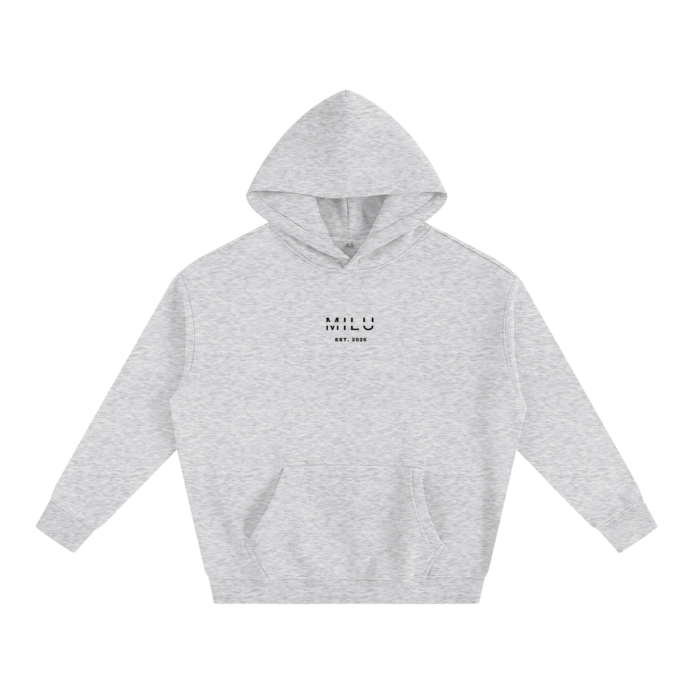 Back to Basics Unisex Hoodie - Grey - MILU Clothing