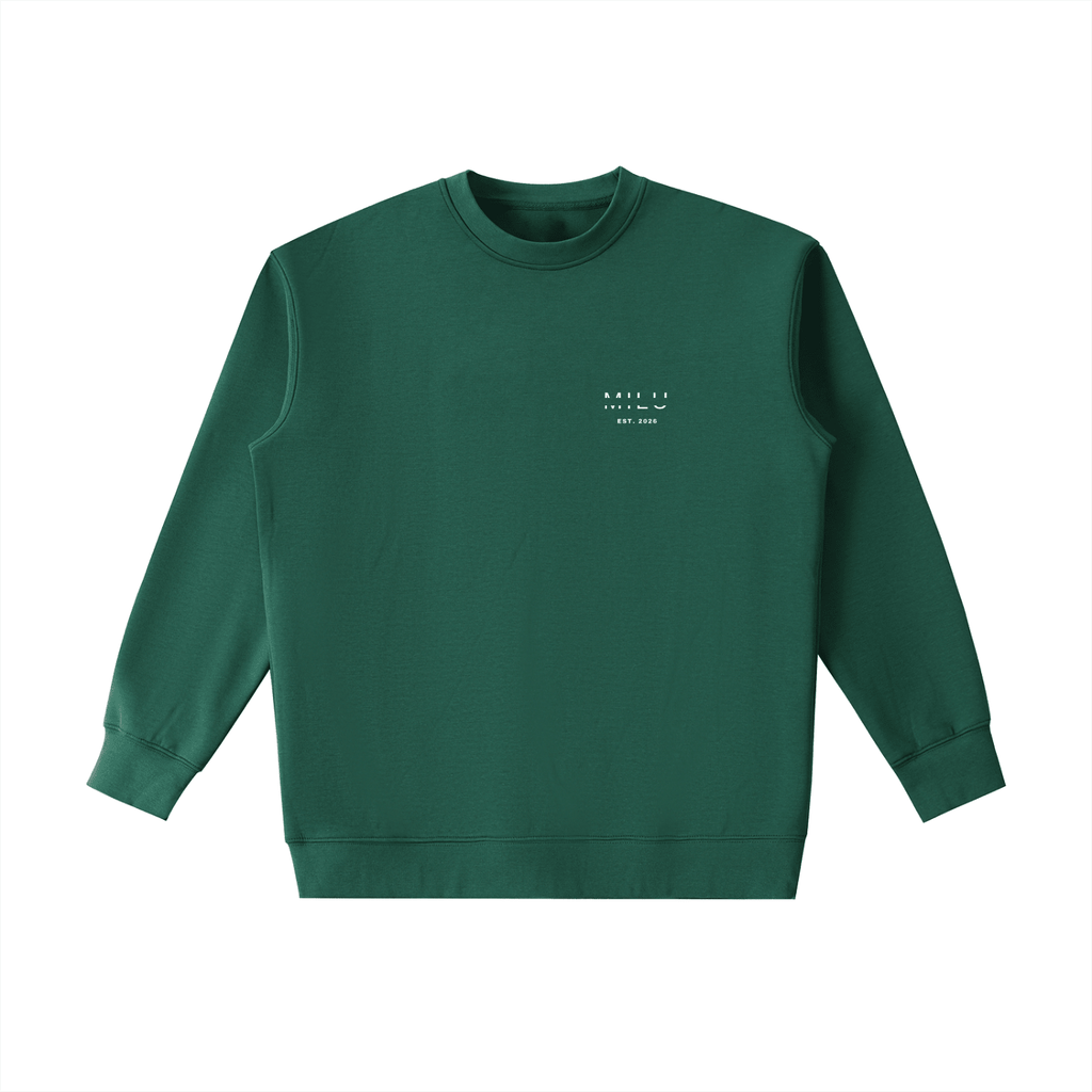 Back to Basics Unisex Crewneck Sweatshirt - Green - MILU Clothing