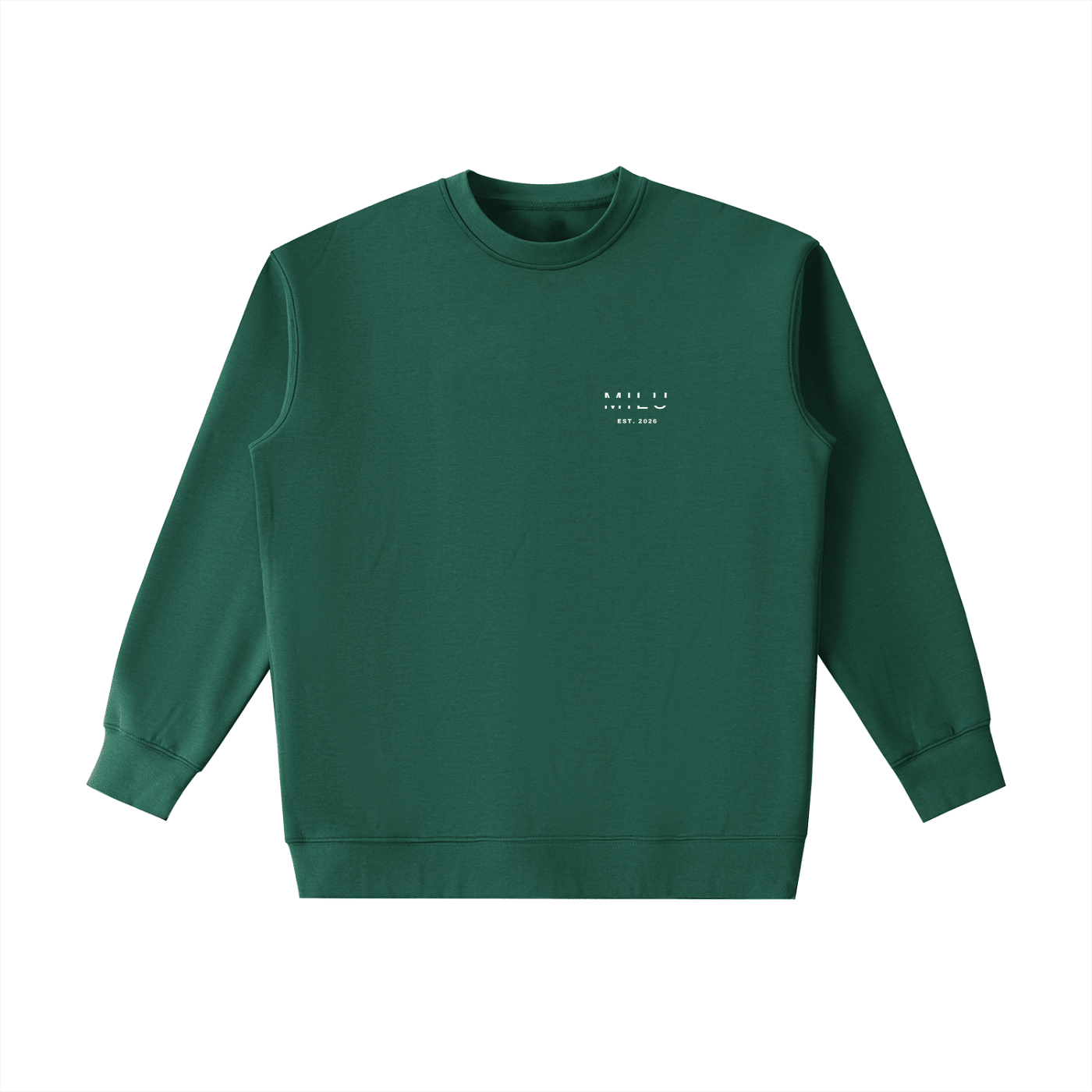 Back to Basics Unisex Crewneck Sweatshirt - Green - MILU Clothing
