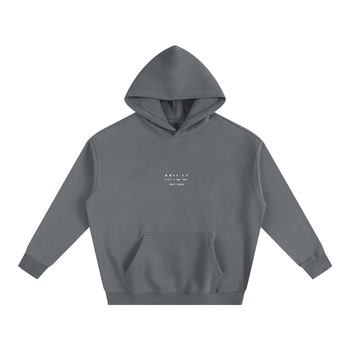 Back to Basics Unisex Hoodie - Dark Grey - MILU Clothing