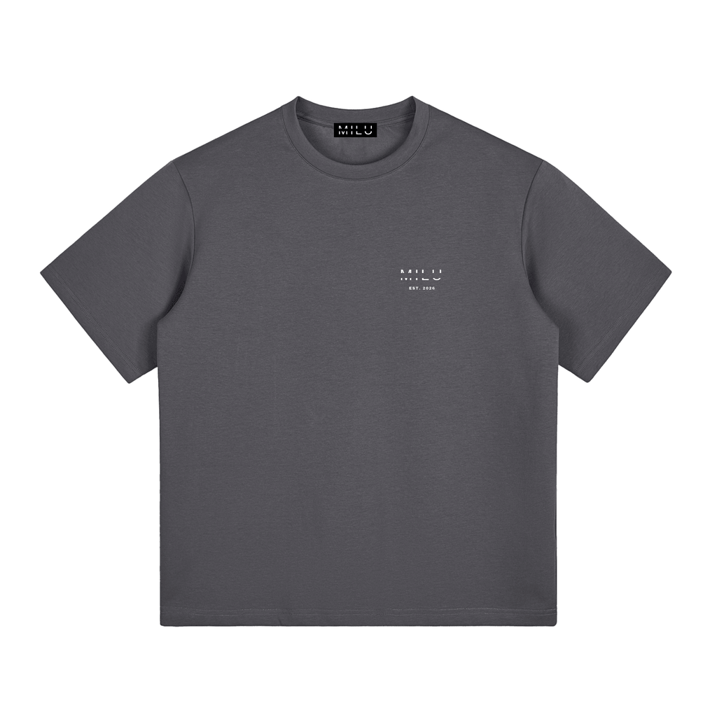 Back to Basics Unisex Tee - Charcoal Grey - MILU Clothing