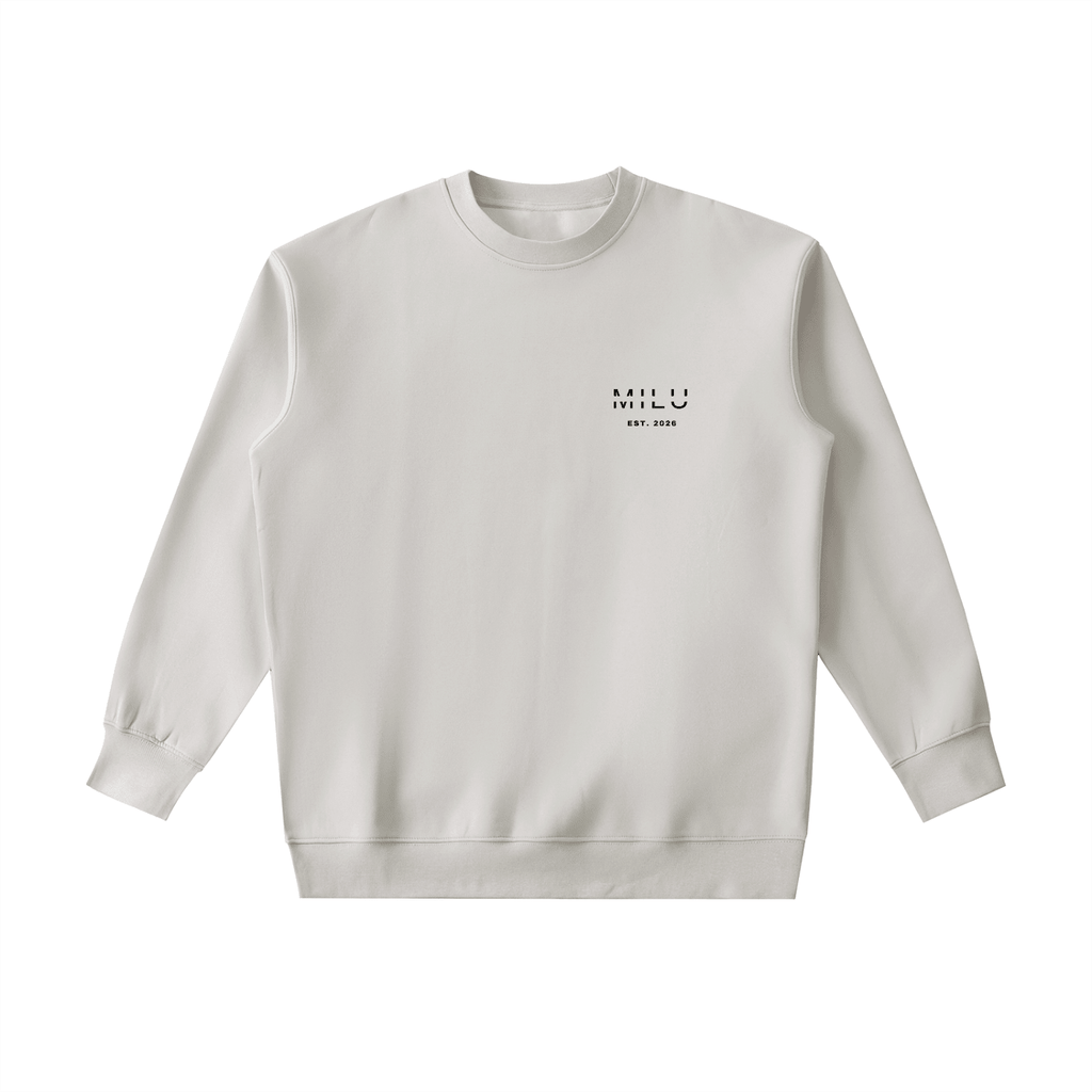 Back to Basics Unisex Crewneck Sweatshirt - Cream - MILU Clothing